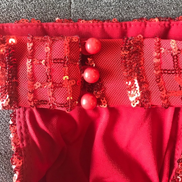 Cherry Red Halter Gown - Picture 8 of 10